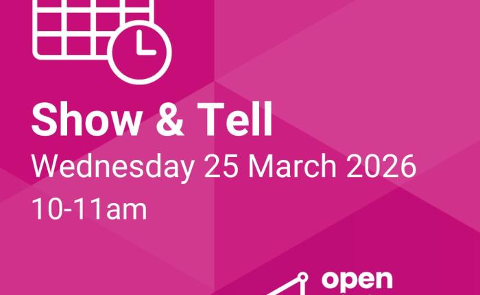 Show and tell on 25 March